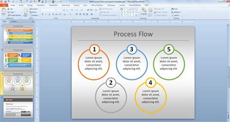 Simple Process Flow Template for PowerPoint