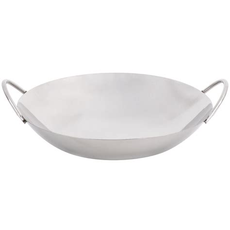 8" Stainless Steel Wok Serving Dish