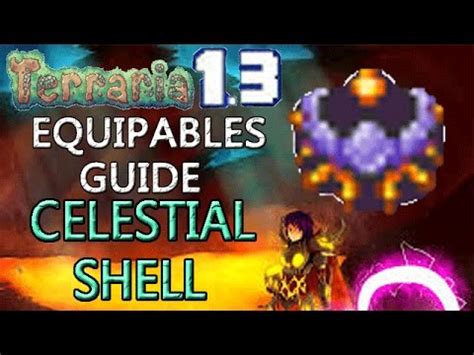 Terraria 1.3 Equipables Guide!: CELESTIAL SHELL! WEREWOLF MERFOLK ...