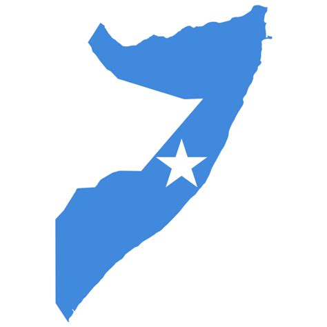 Somalia Flag Map | Free SVG