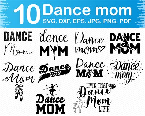 Dance Mom Svg Dance Mom Svg Files for Silhouette Dance Svg - Etsy