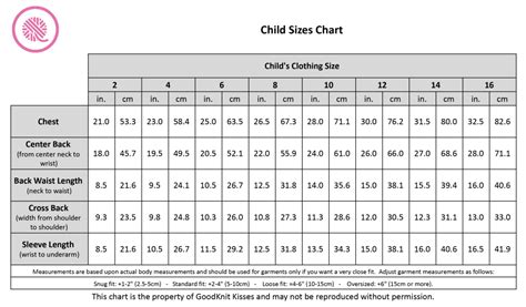 Child Sizes Chart | 5 Common Measurements for Kids 2-16!