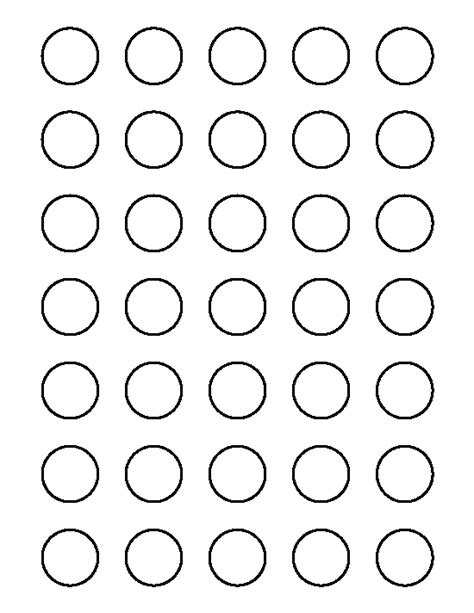 Printable 1 Inch Circle Template