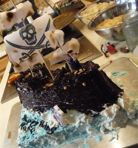 Pirate Ship Cake Tutorial