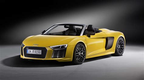 Yellow Audi R8 V10 Plus Wallpaper 4K