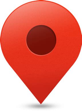 Google Maps pin PNG transparent image download, size: 287x390px