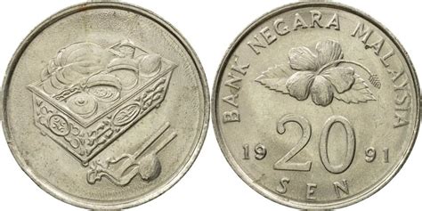 Malaysia 20 Sen Coin Value : Malaysian Coins Catalog With Images And Values Currency Prices And ...