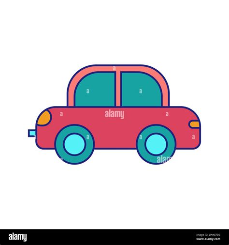 Toy Car Icon Flat Design Vector Stock Vector Image & Art - Alamy