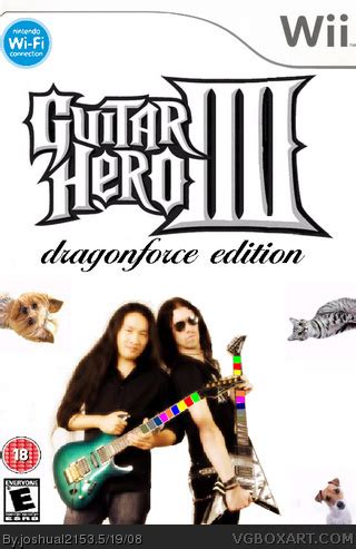 guitar hero 4 dragonforce edition Wii Box Art Cover by joshual2153