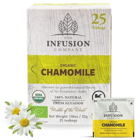 Chamomile Tea Organic Bags - 25 Chamomile Tea Bags Organic Chamomile Tea Bags - Tea Chamomile ...