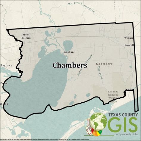 Chambers County GIS Shapefile and Property Data - Texas County GIS Data