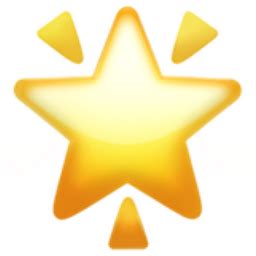 Glowing Star Emoji (U+1F31F)