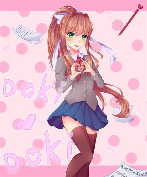 Ddlc Monika Ddlc Fanart - [ddlc monika rule 34 i. - Ultimateslap Wallpaper