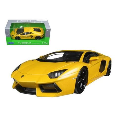 Lamborghini Aventador LP700-4 Yellow 1/24 Diecast Model Car by Welly - Walmart.com - Walmart.com