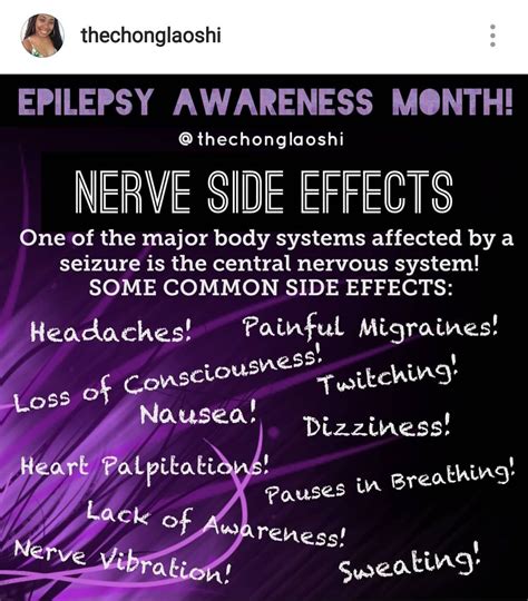 Nerve Side Effects | Epilepsy awareness month, Epilepsy facts, Epilepsy problems