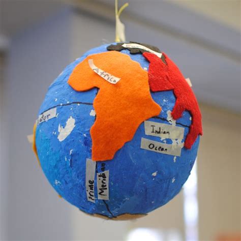 paper mache globes, felt continents Paper Mache Projects, Paper Mache ...