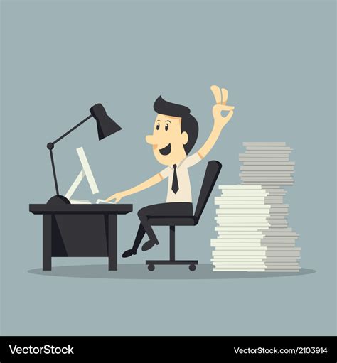 Hard working Royalty Free Vector Image - VectorStock