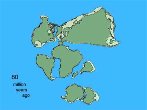 Pangea Breakup and Continental Drift Animation - YouTube