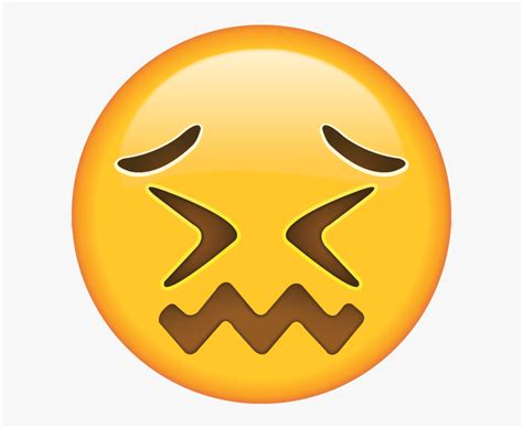 Stress Face Emoji, HD Png Download - kindpng