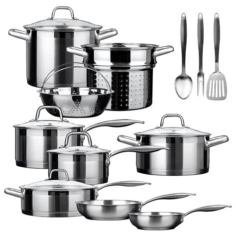 The Best Meyer Bella Cuisine Stainless Steel Cookware Set - Home Gadgets