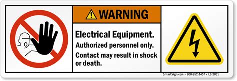 Ghs Label Stickers: Electrical Panel Warning Stickers