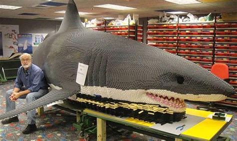 LEGO Master Builds a Giant Brick Shark Wins Facebook Top Ten! | Lego ...