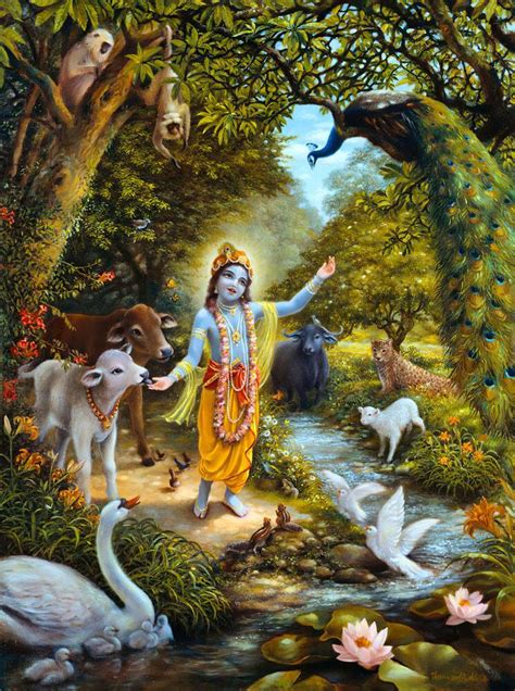 Krishna Speaks With the Animals of Vrindavan