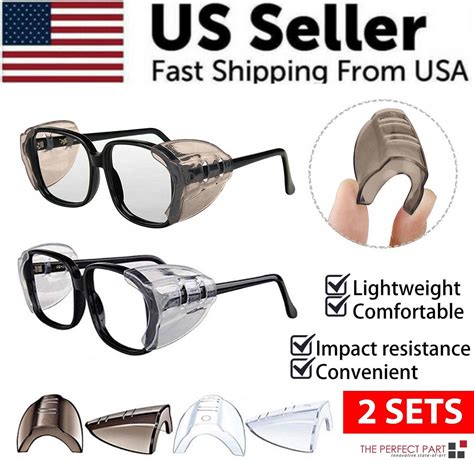 Slip On Safety | 2 Pairs Side Shields For Eye Glasses