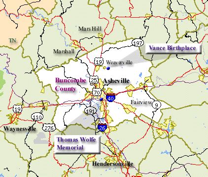 Buncombe County Map