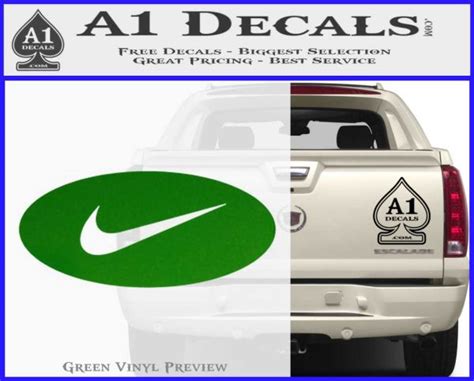 Nike Swoosh Decal Sticker Oval » A1 Decals