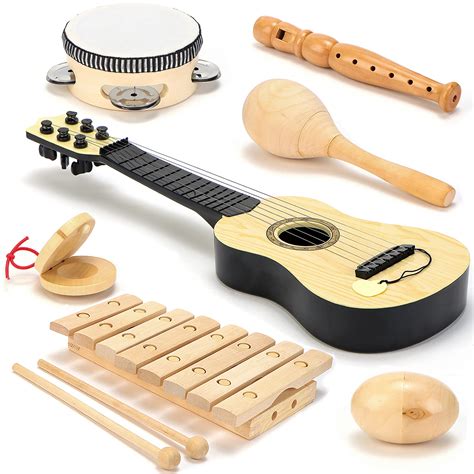 Buy Wooden Musical Instruments for Kids Band Class Preschool School ...