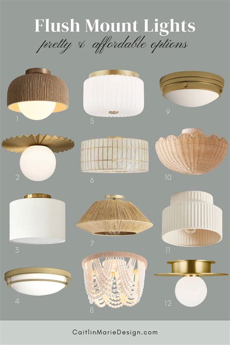 Affordable Flush Mount Lights (Under $200) - Caitlin Marie Design