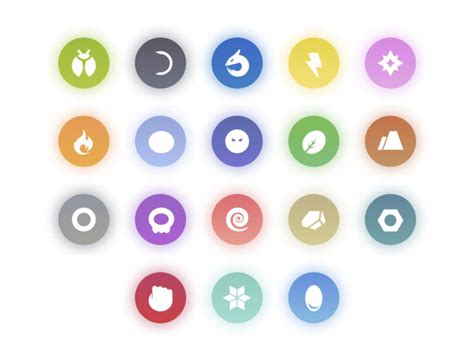 Pokemon Types Icons Figma Resource