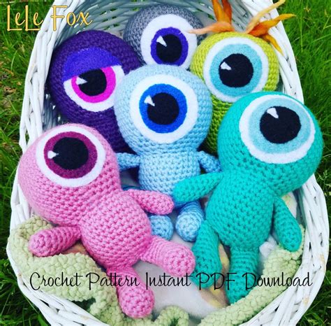 Baby Monster // Amigurumi // Crochet Pattern // Instant Download PDF // Stuffed Doll - Etsy