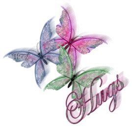 hugs glitter butterflies :: Hugs :: MyNiceProfile.com