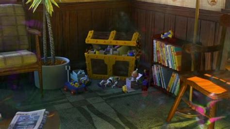 Among the toys in the waiting room at the Dentist Office in Finding Nemo are the jack-in-the-box ...