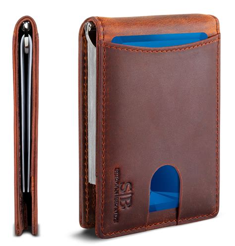 Serman Brands - SERMAN BRANDS RFID Slim Wallets for Men. Mens Wallet with Money Clip. Thin ...