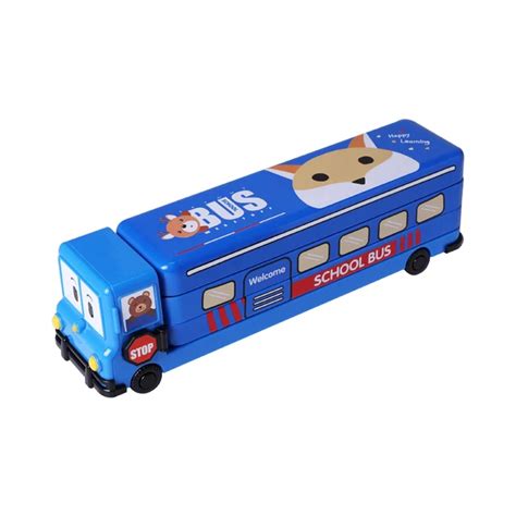 Cute Creative bus Pencil Case For kids Multifunction Pencil Box School Pencil Bag-in Pencil ...