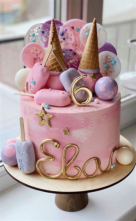 57 Beautiful Cake Inspiration - 6th birthday cake girl