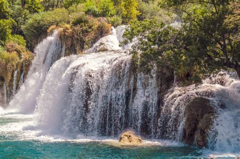 Skradinski Buk waterfall stock image. Image of mountain - 176256889