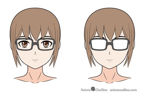 How to Draw Anime & Manga Glasses - AnimeOutline