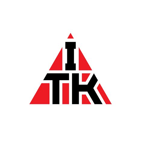 ITK triangle letter logo design with triangle shape. ITK triangle logo design monogram. ITK ...