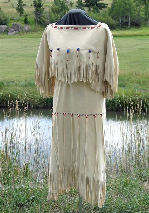 Buckskin-deerskin Native American Dress Plains Indian - Etsy | Native american women costumes ...