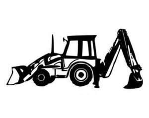 black and white backhoe clipart 20 free Cliparts | Download images on Clipground 2024