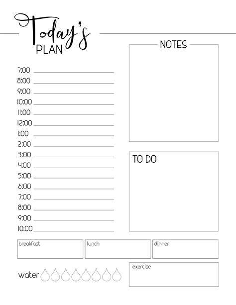 Free Printable Daily Planner Template - Paper Trail Design