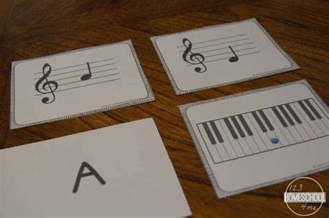 FREE Printable Piano Flashcard Set