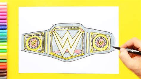 Printable Wwe Championship Belt Coloring Pages The best free Belt ...