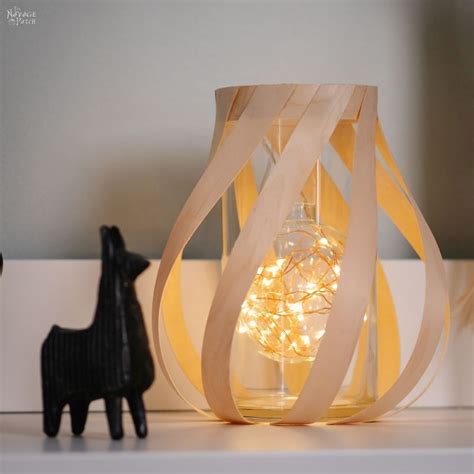 DIY Wood Veneer Lantern - The Navage Patch