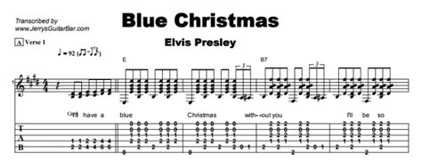 Elvis Presley - Blue Christmas | Guitar Lesson, Tab & Chords | JGB