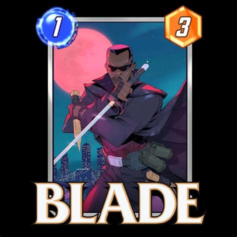 Blade Luca Claretti Marvel Snap Card Variant | Blade marvel, Marvel, Blade